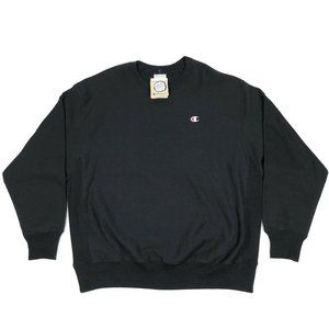 Champion Reverse Weave Black Crewneck Sweatshirt